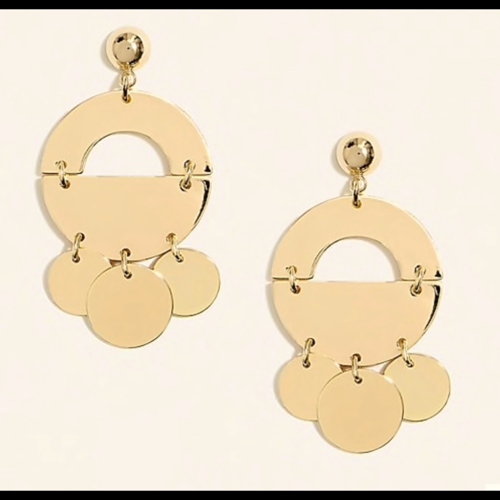 J. Crew drop gold mobile earrings